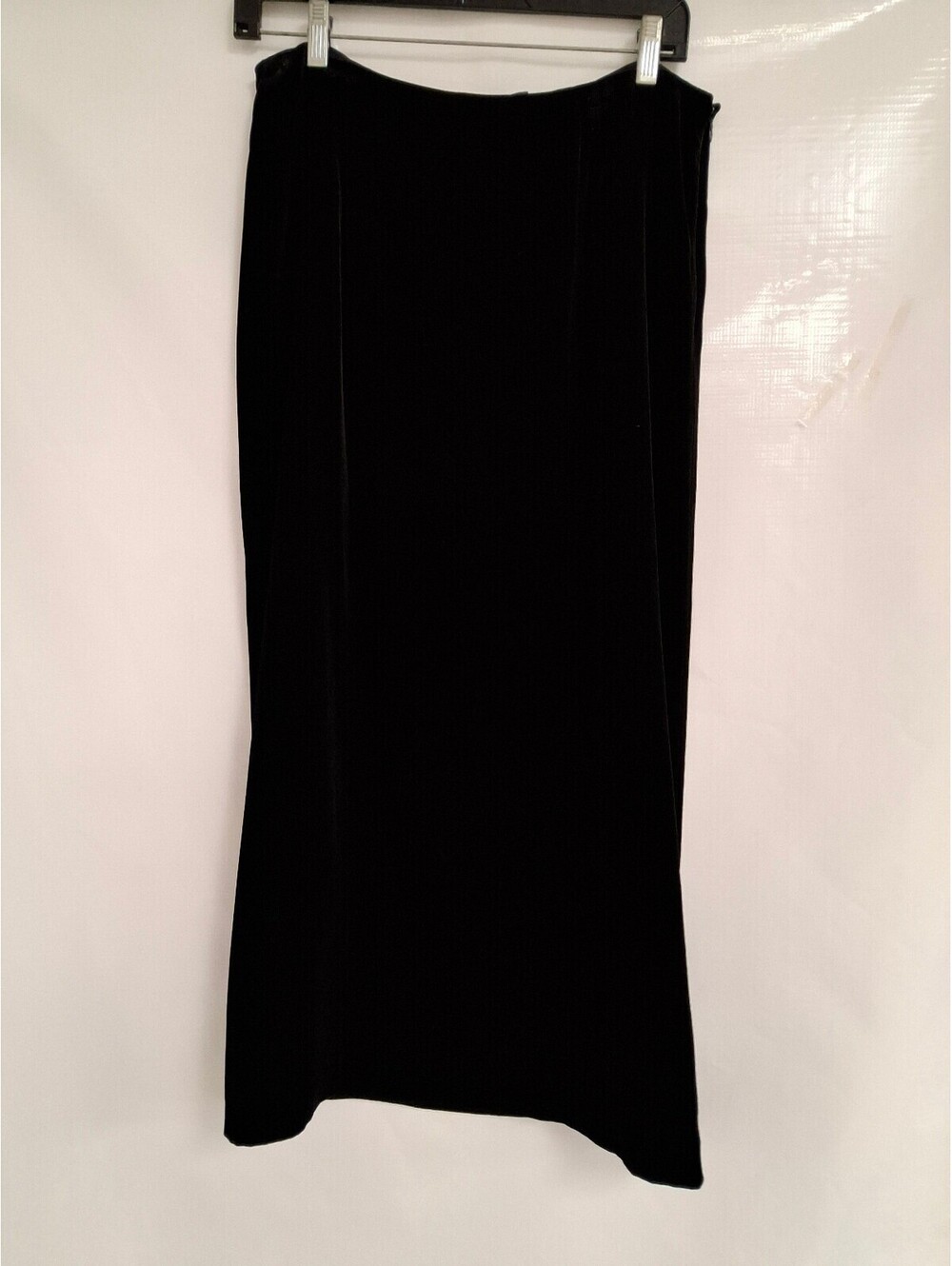 Ann Taylor Petite Black Velvet Maxi Skirt Size 12P
